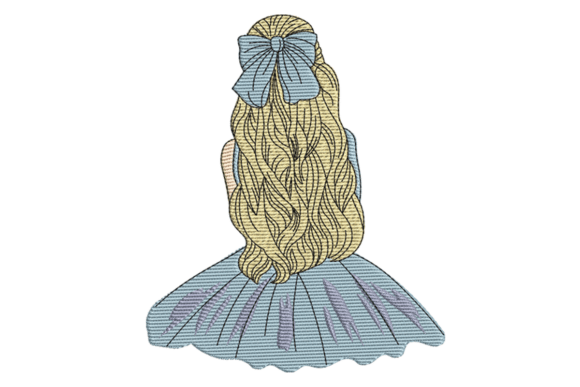 Back View Girl Embroidery Design Review