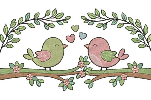 Cute Love Birds Embroidery Design Review