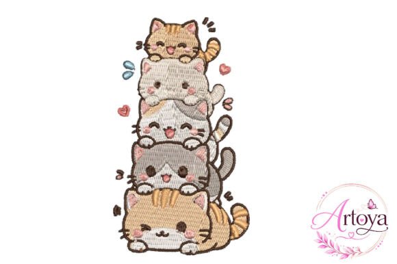 Funny Cats Embroidery Design Review for Boutique Apparel