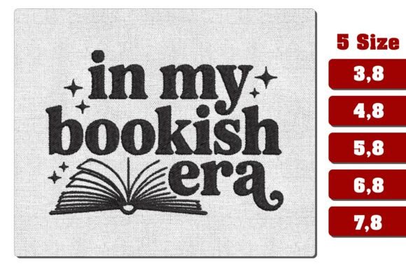 In My Bookish Era Machine Embroidery