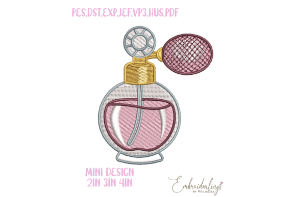 Mini Perfume Bottle Embroidery Design Review