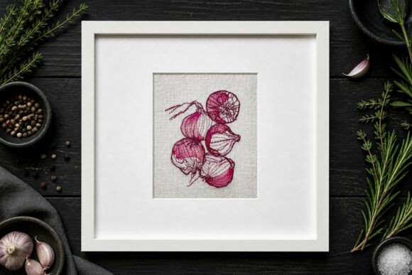 Onion Machine Embroidery Design One-line Review