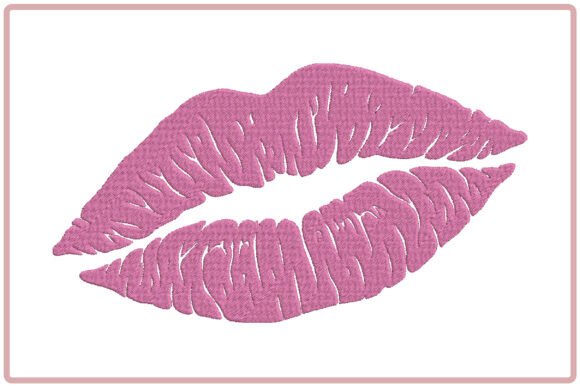 Pink Lips Embroidery Design: A Designer's Review for Handmade Gifts